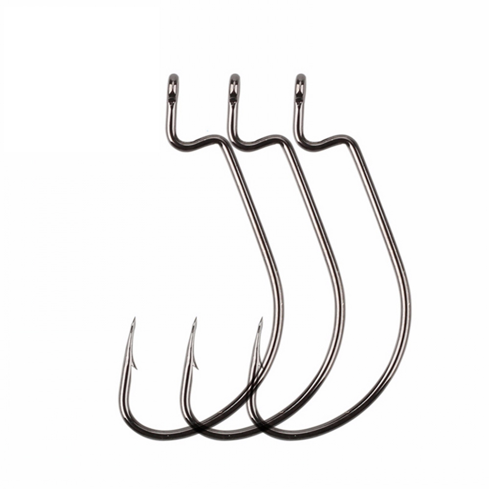 Fishing Hook Offset - 20 قطعة/الوحدة خطافات صيد تكساس واسعة