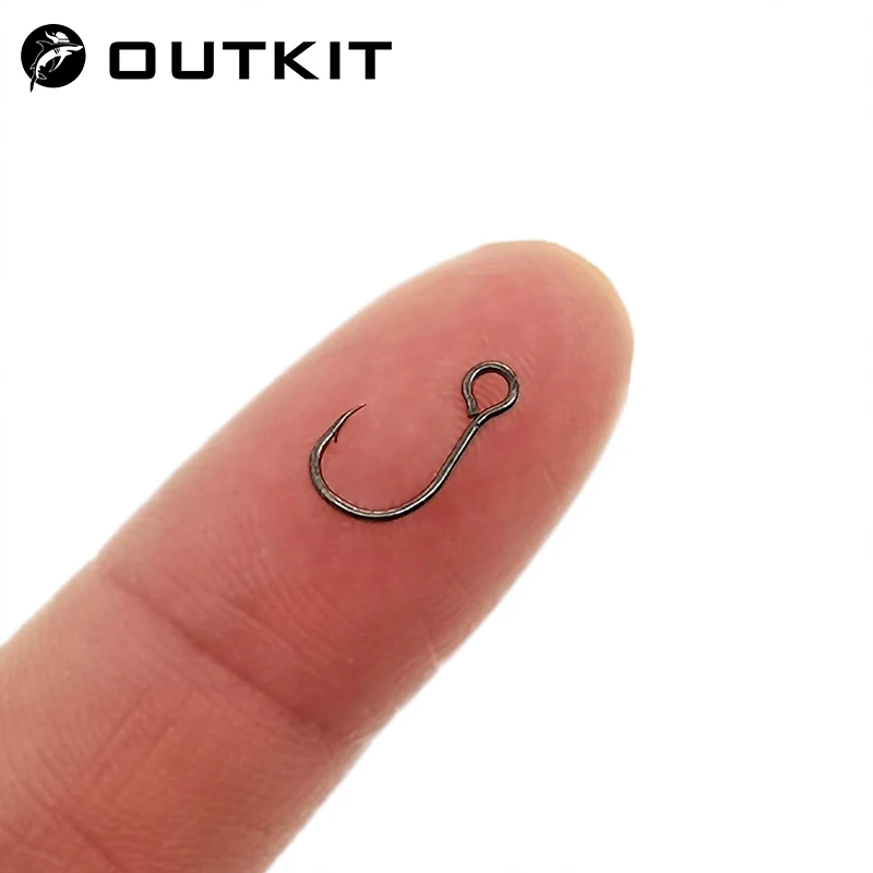 Fishing Hook Offset - OUTKIT 12 قطعة لصيد الأسماك إغراء