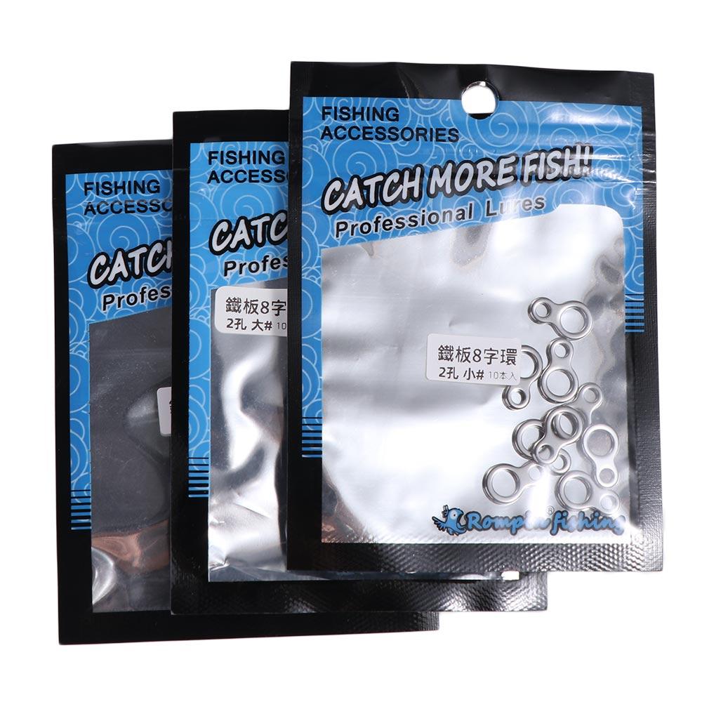 Fishing Hook Jig - 10 قطع حلقات صيد صلبة من