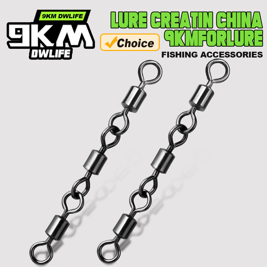 Fishing Hook Offset - ثلاثة مشتركة المتداول يدور الصيد اكسسوارات