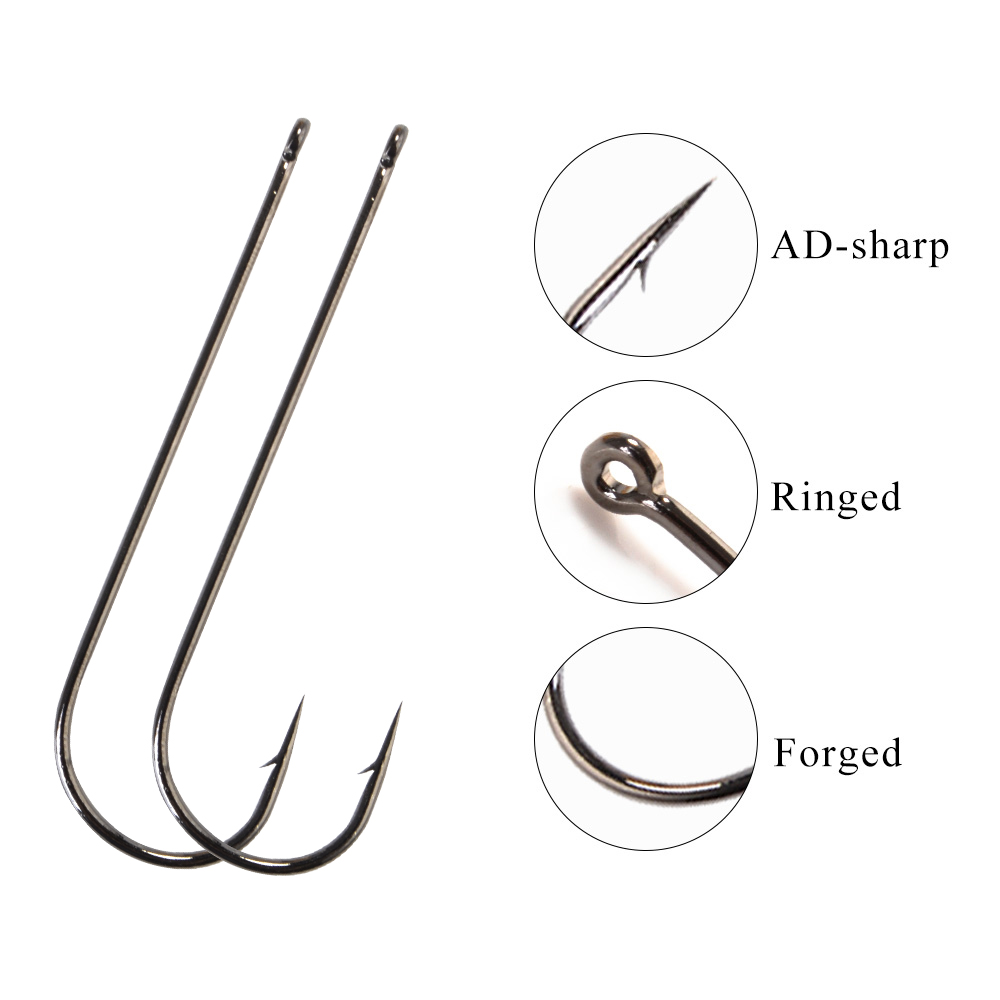 FTK 5-9 قطعة خطاف صيد ABERDEEN - مراجعة Fishing Hook Offset وسعره