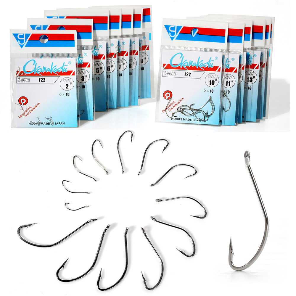Ckamakastu F22 الأبيض المياه ا - مراجعة Fishing Hook Offset وسعره