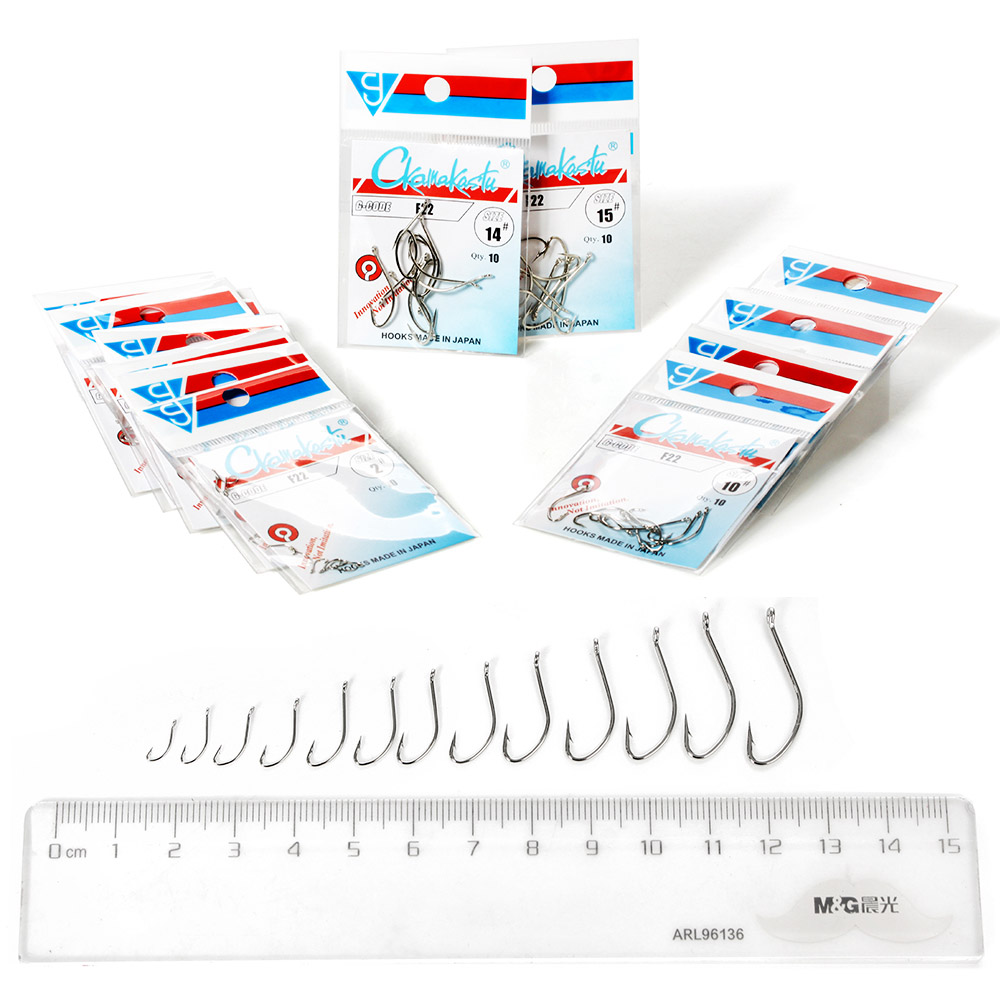 Ckamakastu F22 الأبيض المياه ا - مراجعة Fishing Hook Offset وسعره
