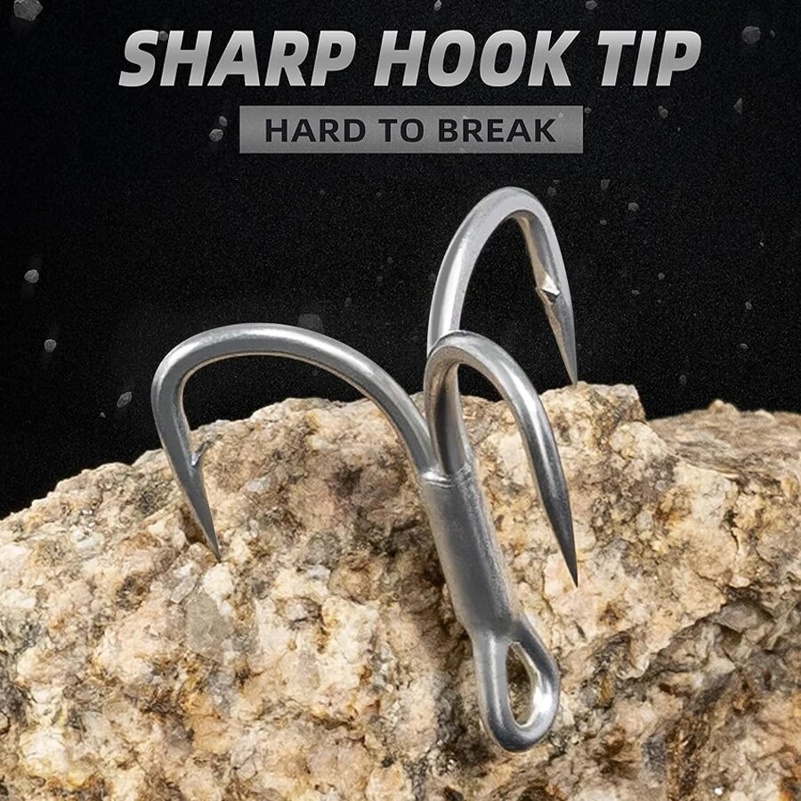 خطافات صيد ثلاثية من الفولاذ ع - مراجعة Fishing Hook Offset وسعره