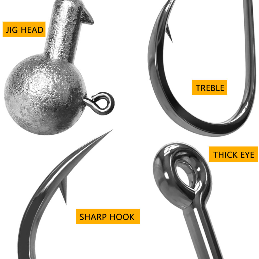 خطاف صيد بوزن 1 جرام، 2 جرام،  - مراجعة Fishing Hook Offset وسعره