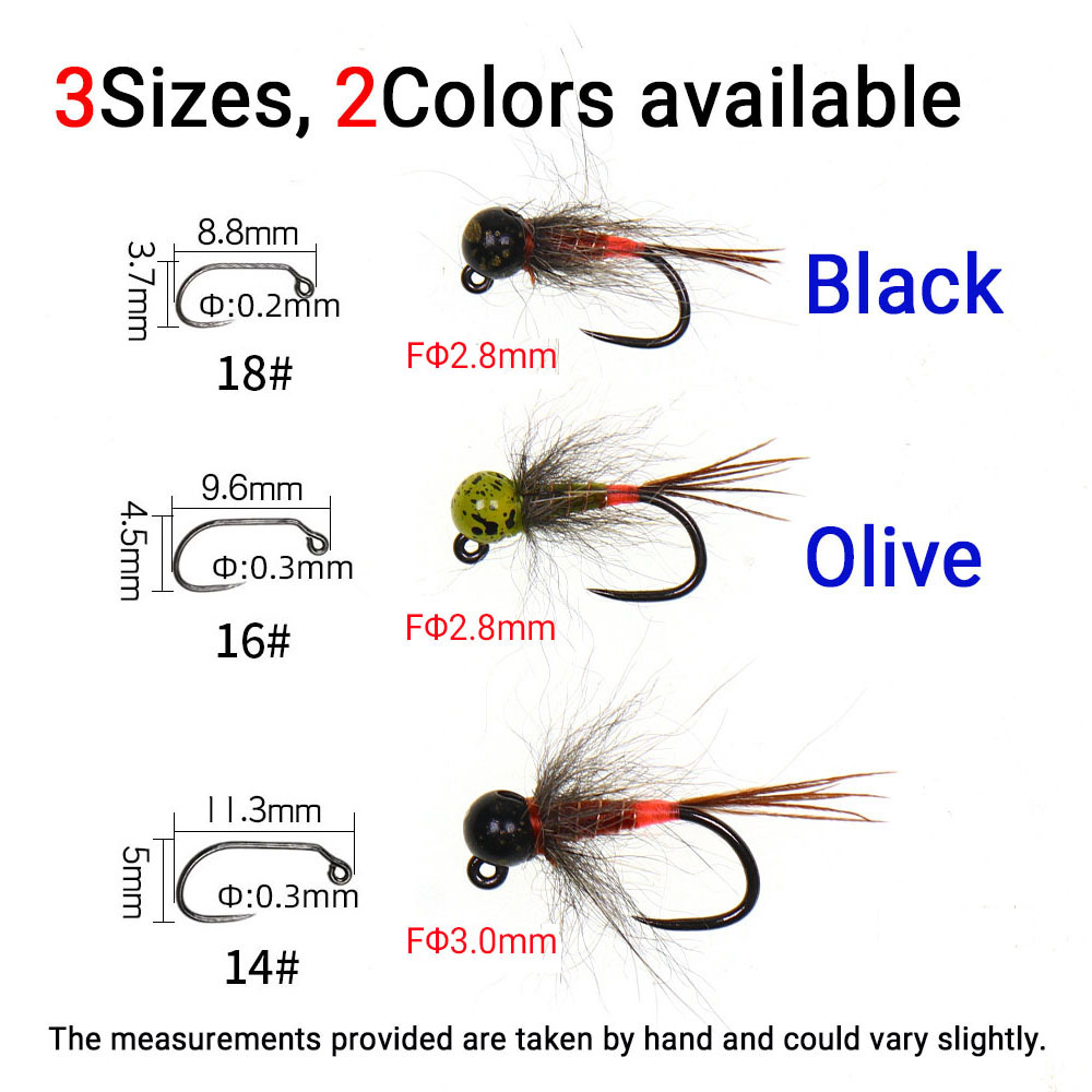 6 قطع طُعم صيد بالذبابة من الت - مراجعة Fishing Hook Barbless وسعره