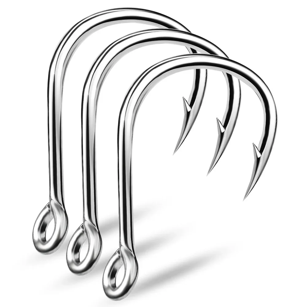 حلقة العين خطافات الصيد خطاف ا - مراجعة Fishing Hook Offset وسعره