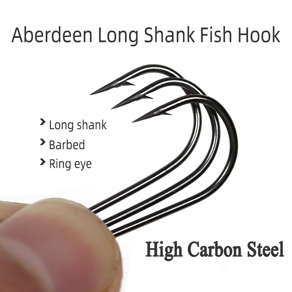 إيسيريو 100 قطعة 16 #   - 3/0  - مراجعة Fishing Hook Barbless وسعره