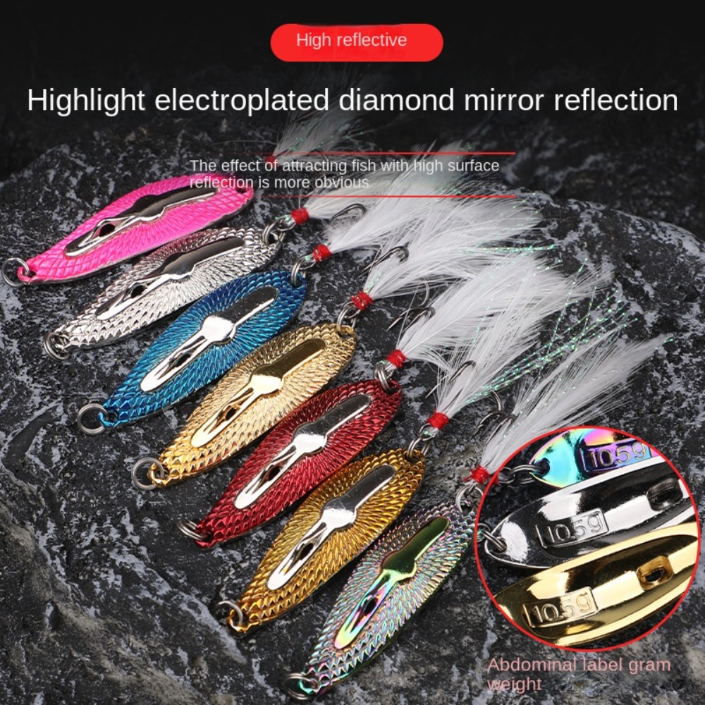 طعوم صيد معدنية صناعية ، طعوم  - مراجعة Fishing Hook Treble وسعره