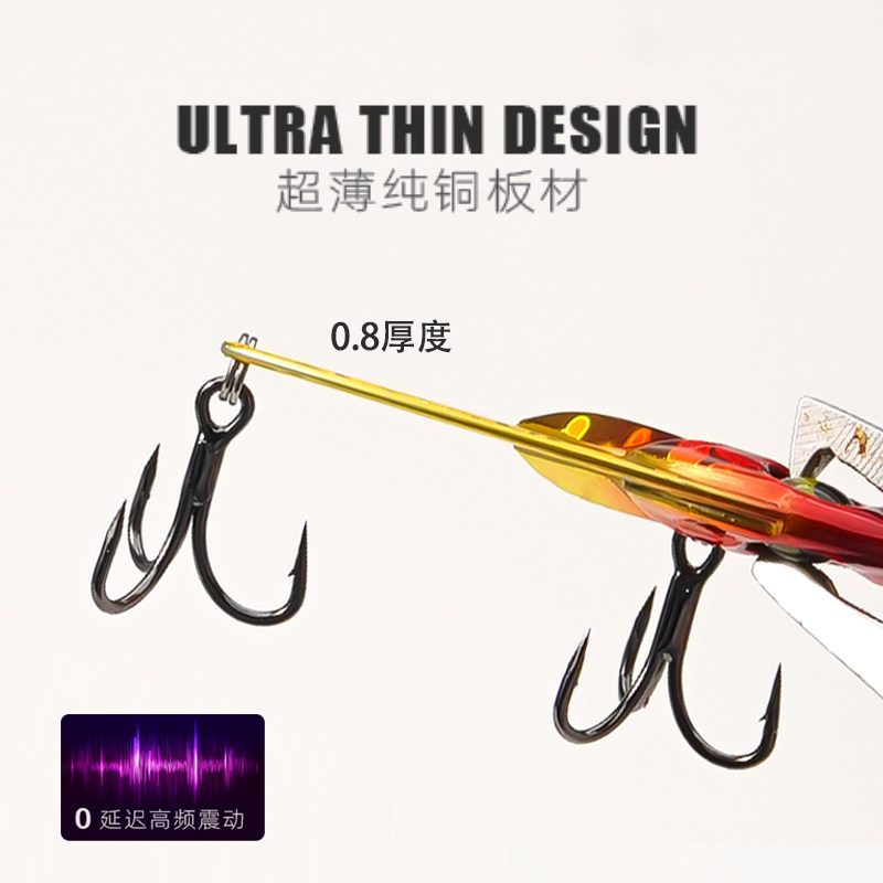 5 قطع طعوم صيد مايكرو VIB لصيد - مراجعة Fishing Hook Treble وسعره